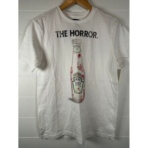 Heinz The Horror Ketchup Graphic Tee Kids XL 14-16 White Short Sleeve Shirt